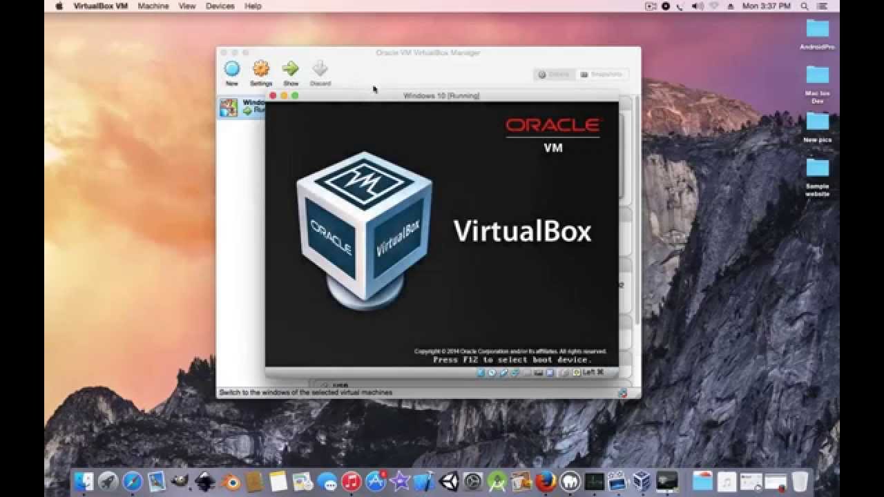 Virtualbox For Windows 10 To Mac